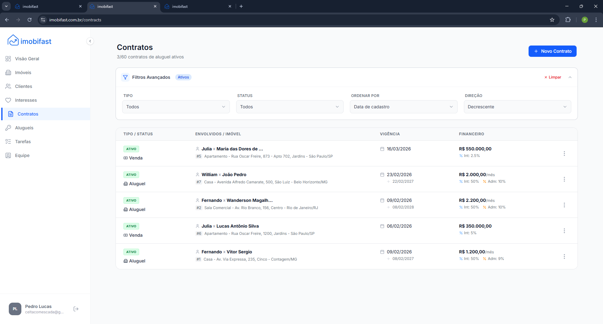 Criação de Contratos